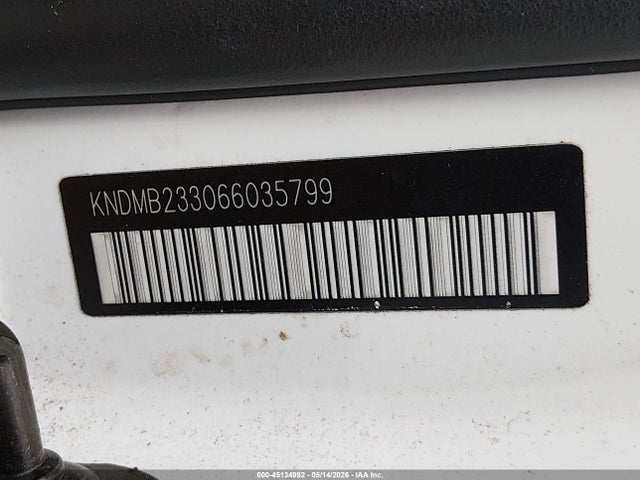 45134992 :رقم المزاد ، KNDMB233066035799 vin ، 2006 Kia Sedona Ex/lx مزاد بيع