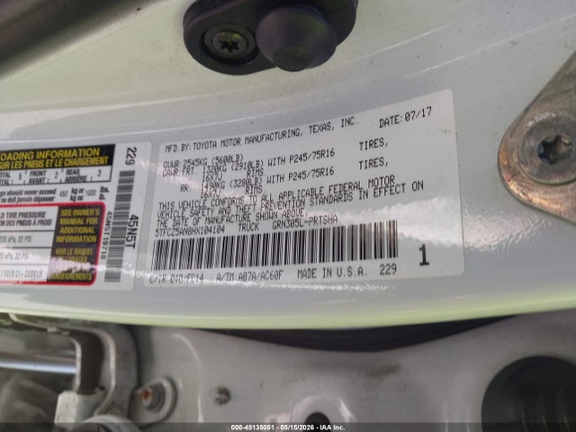 5TFCZ5AN8HX104104 Toyota Tacoma Sr5 V6