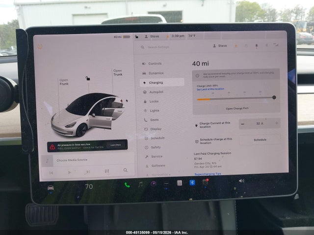 Aukcja sprzedaży 2022 Tesla Model 3 Rear-wheel Drive, vin: 5YJ3E1EA0NF112697, numer aukcji: 45135099