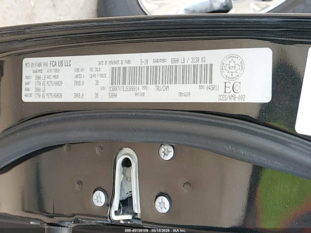 RAM 1500 Laramie 2018 1C6RR7VT8JS306014 Image 9