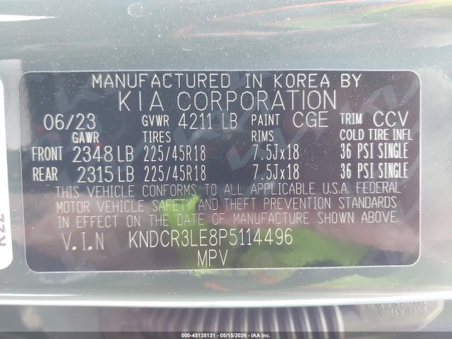 KIA Niro Ex Touring 2023 KNDCR3LE8P5114496 Image 9