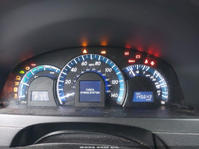 45135150 :رقم المزاد ، 4T1BD1FKXDU064973 vin ، 2013 Toyota Camry Hybrid Xle مزاد بيع