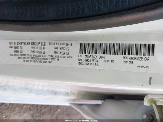 Dodge AVENGER SE 2014 1C3CDZAB6EN154877 Image 9