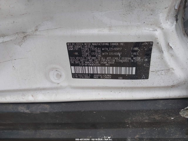 Продаж на аукціоні авто 2019 Toyota Rav4 Xle, vin: 2T3P1RFV9KW049344, номер лоту: 45135288