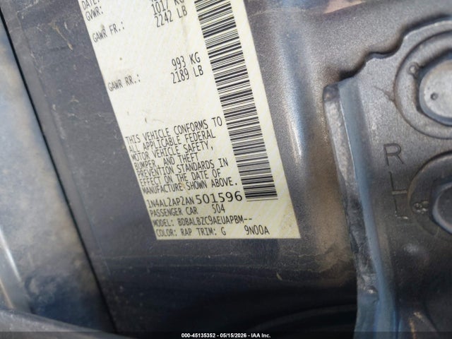 Aukcja sprzedaży 2010 Nissan Altima 2.5 S, vin: 1N4AL2AP2AN501596, numer aukcji: 45135352
