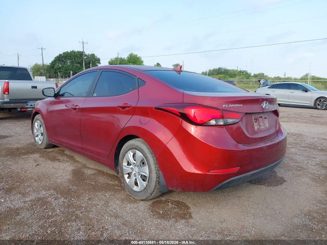 Aukcja sprzedaży 2016 Hyundai Elantra Se, vin: 5NPDH4AE8GH681923, numer aukcji: 45135581