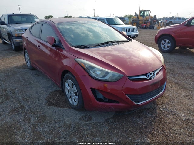 Aukcja sprzedaży 2016 Hyundai Elantra Se, vin: 5NPDH4AE8GH681923, numer aukcji: 45135581