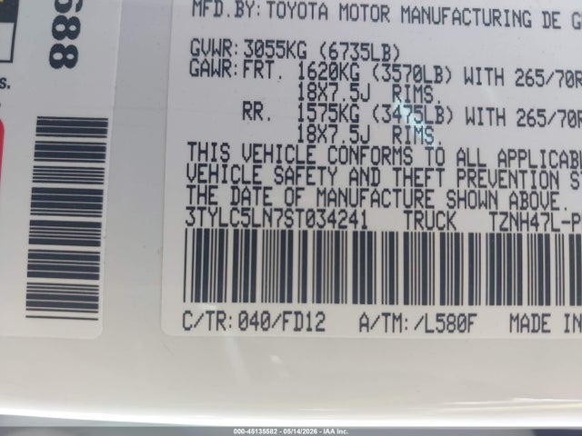 3TYLC5LN7ST034241 Toyota Tacoma Hybrid Trd Off Road