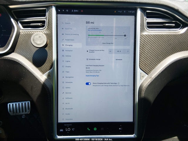 Aukcja sprzedaży 2015 Tesla Model S 85d/p85d, vin: 5YJSA1E42FF109139, numer aukcji: 45135956