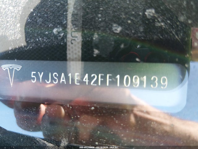Aukcja sprzedaży 2015 Tesla Model S 85d/p85d, vin: 5YJSA1E42FF109139, numer aukcji: 45135956