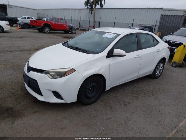 2014 Toyota Corolla Le მანქანა იყიდება აუქციონზე, vin: 5YFBURHE8EP011262, აუქციონის ნომერი: 45135968