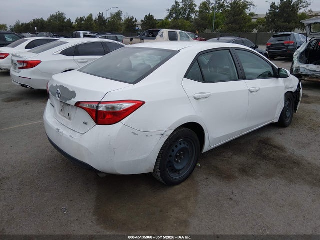 2014 Toyota Corolla Le მანქანა იყიდება აუქციონზე, vin: 5YFBURHE8EP011262, აუქციონის ნომერი: 45135968
