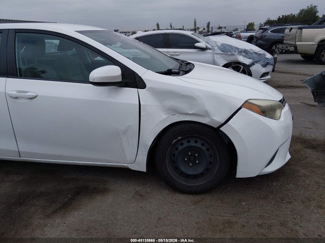 2014 Toyota Corolla Le მანქანა იყიდება აუქციონზე, vin: 5YFBURHE8EP011262, აუქციონის ნომერი: 45135968