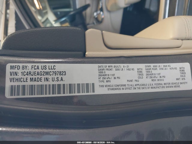 Jeep Grand Cherokee Laredo E 4x2 2021 1C4RJEAG2MC797823 Image 9