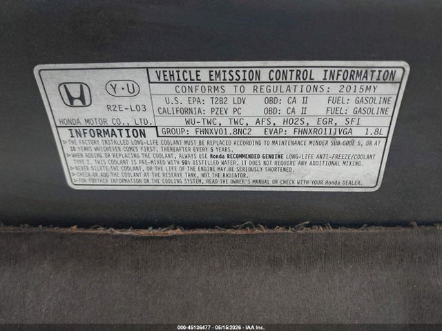 Honda Civic Lx 2015 2HGFB2F55FH543000 Image 13