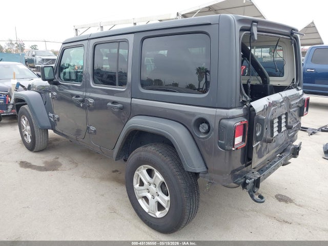 2021 Jeep Wrangler Unlimited Sport S 4x4 მანქანა იყიდება აუქციონზე, vin: 1C4HJXDN3MW522252, აუქციონის ნომერი: 45136550