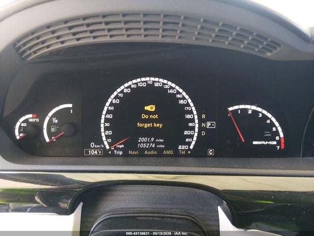 45136631 :رقم المزاد ، WDDNG79XX7A136544 vin ، 2007 Mercedes-benz S 65 Amg مزاد بيع