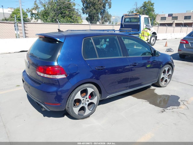 2012 Volkswagen Gti 4-door მანქანა იყიდება აუქციონზე, vin: WVWHD7AJ2CW253765, აუქციონის ნომერი: 45136672