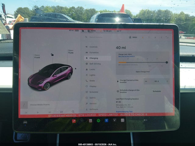 Aukcja sprzedaży 2019 Tesla Model 3 Long Range/performance, vin: 5YJ3E1EB4KF469935, numer aukcji: 45136903