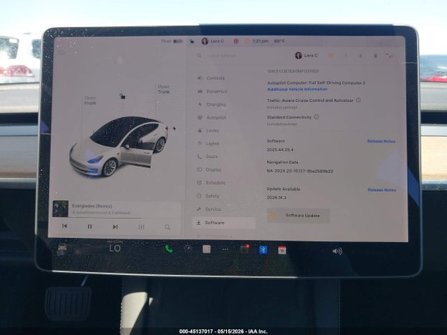Aukcja sprzedaży 2021 Tesla Model 3 Standard Range Plus Rear-wheel Drive, vin: 5YJ3E1EA0MF031925, numer aukcji: 45137017
