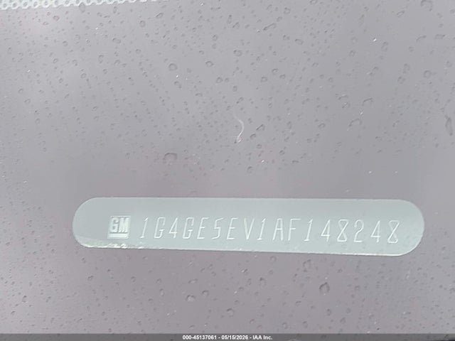 Aukcja sprzedaży 2010 Buick Lacrosse Cxs, vin: 1G4GE5EV1AF148248, numer aukcji: 45137061