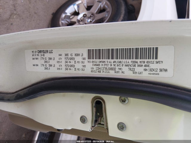 Aukcja sprzedaży 2009 Dodge Ram 1500 Laramie, vin: 1D3HV13T99J508692, numer aukcji: 45137223