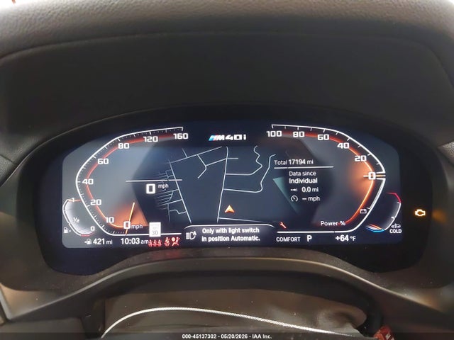 Aukcja sprzedaży 2023 Bmw X3 M40i, vin: 5UX83DP00P9T37084, numer aukcji: 45137302
