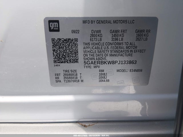 Aukcja sprzedaży 2023 Buick Enclave Essence Fwd, vin: 5GAERBKW8PJ133863, numer aukcji: 45137600