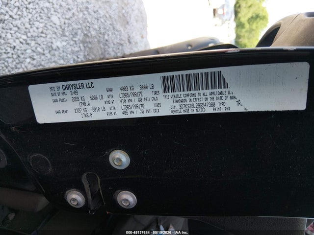 Продаж на аукціоні авто 2009 Dodge Ram 2500 Slt, vin: 3D7KS28L29G547380, номер лоту: 45137684