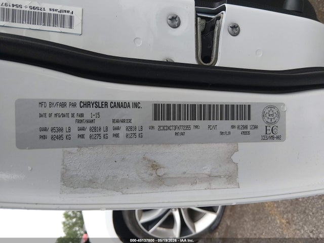 Aukcja sprzedaży 2015 Dodge Charger R/t, vin: 2C3CDXCT3FH772355, numer aukcji: 45137800