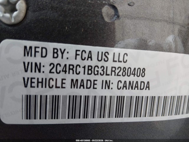 Chrysler Pacifica Touring L 2020 2C4RC1BG3LR280408 Image 9