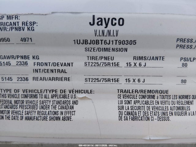 Jayco Jayfl184bh 2018 1UJBJ0BT6J1T90305 Image 9