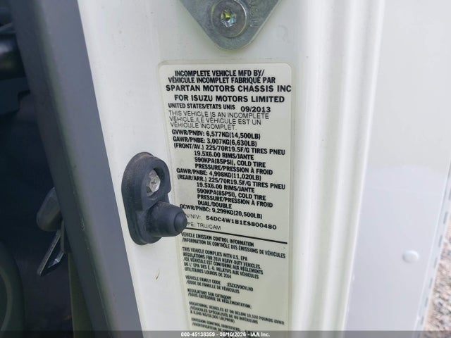 Isuzu Npr Gas Reg 2014 54DC4W1B1ES800480 Image 8