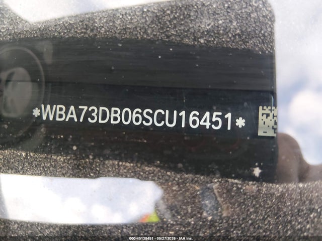 45138451 :رقم المزاد ، WBA73DB06SCU16451 vin ، 2025 Bmw M440i Xdrive مزاد بيع