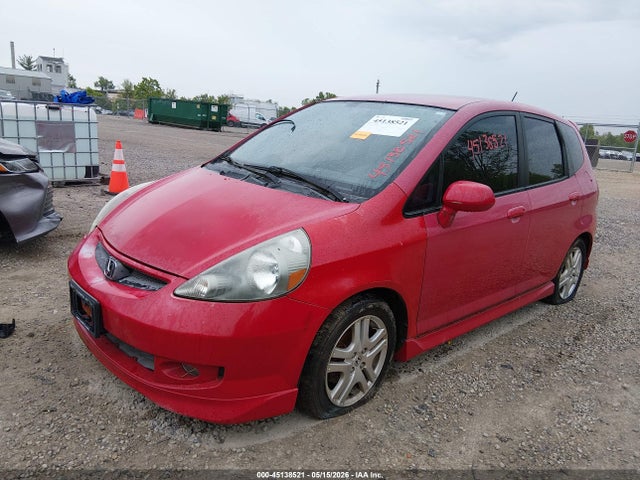 45138521 :رقم المزاد ، JHMGD38677S053014 vin ، 2007 Honda Fit Sport مزاد بيع