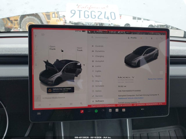 Продажа на аукционе авто 2026 Tesla Model Y All-wheel Drive/long Range Launch Series/premium All-wheel Drive, vin: 7SAYGDEE0TF344592, номер лота: 45138526