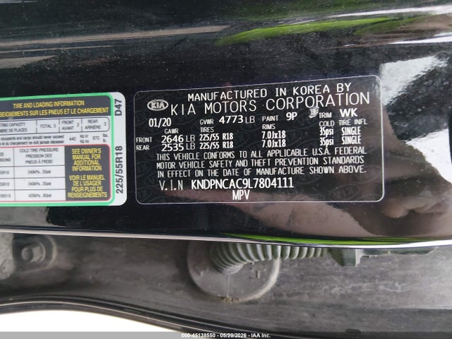 KIA Sportage Ex 2020 KNDPNCAC9L7804111 Image 9