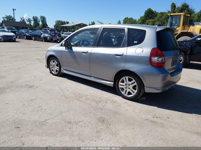45138579 :رقم المزاد ، JHMGD38617S018940 vin ، 2007 Honda Fit Sport مزاد بيع