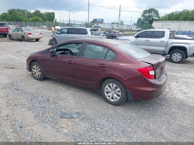 45138729 :رقم المزاد ، 19XFB2F51CE062327 vin ، 2012 Honda Civic Lx مزاد بيع