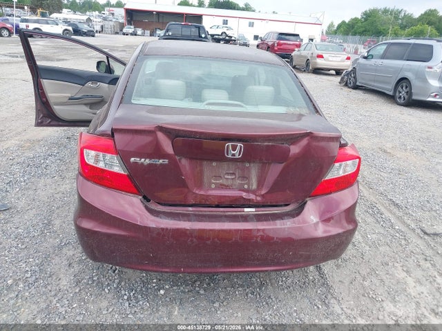 45138729 :رقم المزاد ، 19XFB2F51CE062327 vin ، 2012 Honda Civic Lx مزاد بيع