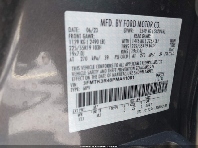 Ford Mustang Mach-e Premium 2023 3FMTK3R48PMA61081 Image 9