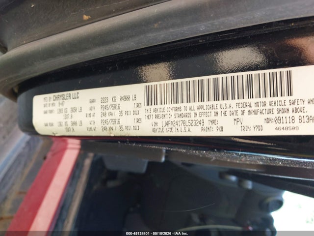 Aukcja sprzedaży 2008 Jeep Wrangler X, vin: 1J4FA24178L523249, numer aukcji: 45138801