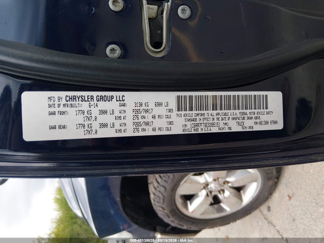 Aukcja sprzedaży 2014 Ram 1500 Tradesman, vin: 1C6RR7FT6ES395151, numer aukcji: 45138828