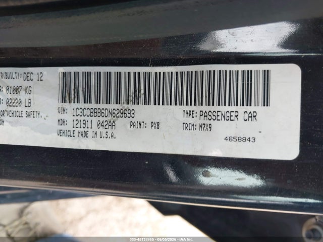 Продажа на аукционе авто 2013 Chrysler 200 Touring, vin: 1C3CCBBB6DN629693, номер лота: 45138865