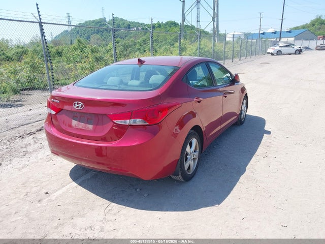 2013 Hyundai Elantra Gls მანქანა იყიდება აუქციონზე, vin: 5NPDH4AE7DH386999, აუქციონის ნომერი: 45138915