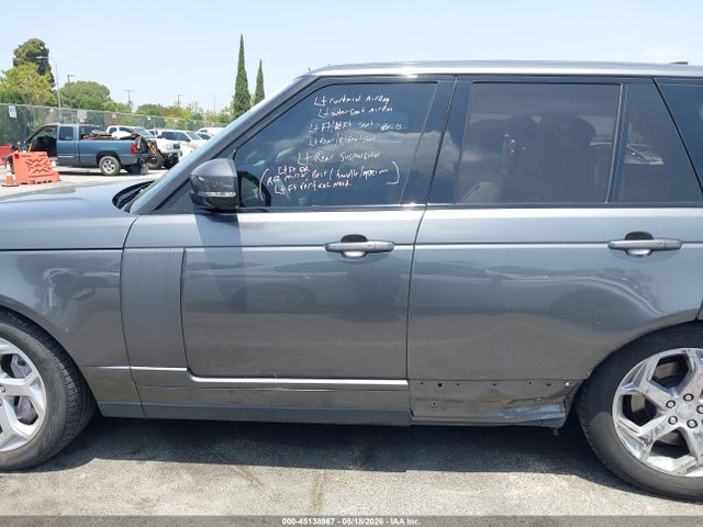 Auction sale of the 2018 Land Rover Range Rover 3.0l V6 Supercharged Hse, vin: SALGS2SVXJA394348, lot number: 45138967