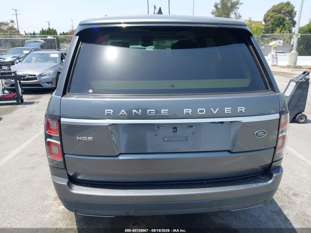Auction sale of the 2018 Land Rover Range Rover 3.0l V6 Supercharged Hse, vin: SALGS2SVXJA394348, lot number: 45138967