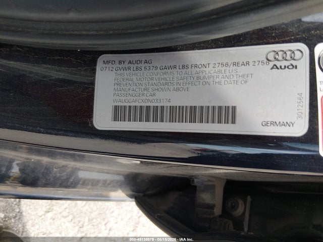 Aukcja sprzedaży 2013 Audi A6 3.0t Premium, vin: WAUGGAFCXDN033174, numer aukcji: 45138979