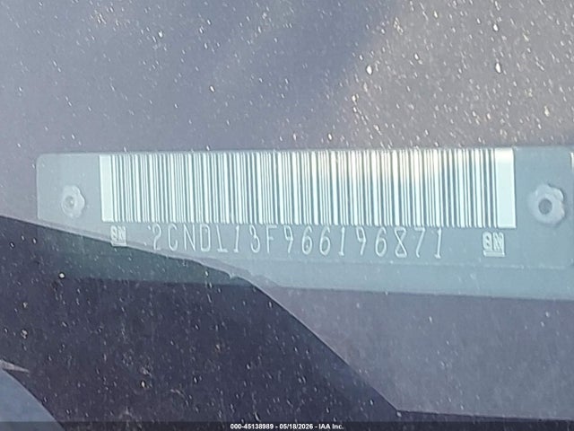 Aukcja sprzedaży 2006 Chevrolet Equinox Ls, vin: 2CNDL13F966196871, numer aukcji: 45138989