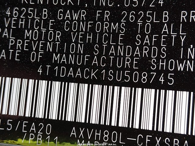 Toyota CAMRY SE 2025 4T1DAACK1SU508745 Image 9